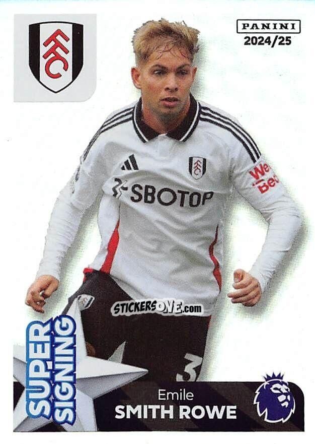 Cromo Emile Smith-Rowe (Super Signing) - English Premier League 2024-2025
 n. 283 - Panini