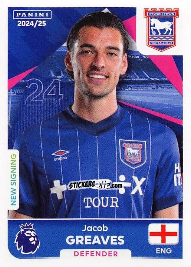 Cromo Jacob Greaves - English Premier League 2024-2025
 n. 287 - Panini