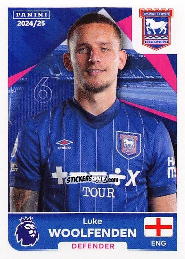 Cromo Luke Woolfenden - English Premier League 2024-2025
 n. 291 - Panini