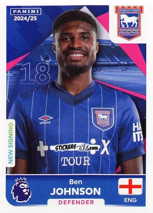 Cromo Ben Johnson - English Premier League 2024-2025
 n. 293 - Panini