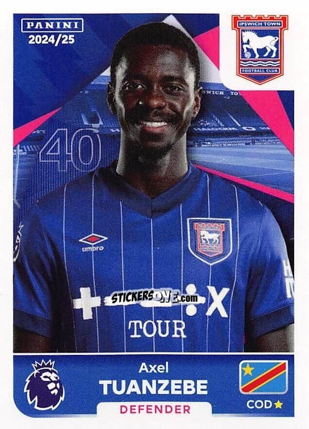 Cromo Axel Tuanzebe - English Premier League 2024-2025
 n. 294 - Panini