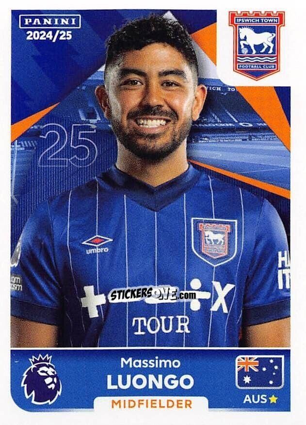 Cromo Massimo Luongo - English Premier League 2024-2025
 n. 301 - Panini
