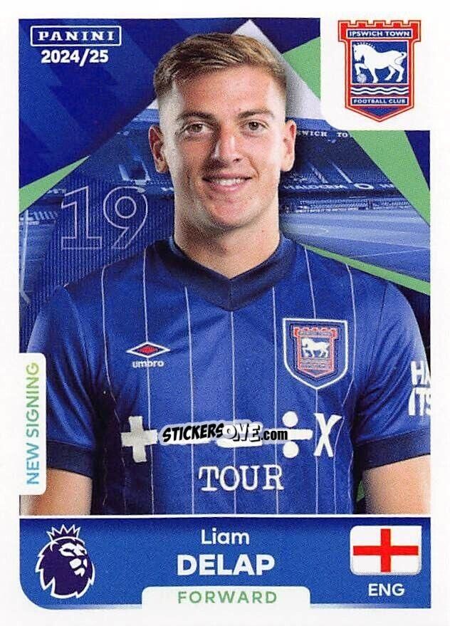 Cromo Liam Delap - English Premier League 2024-2025
 n. 302 - Panini