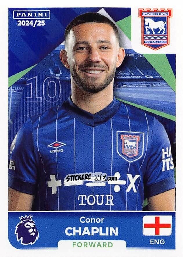 Cromo Conor Chaplin - English Premier League 2024-2025
 n. 308 - Panini