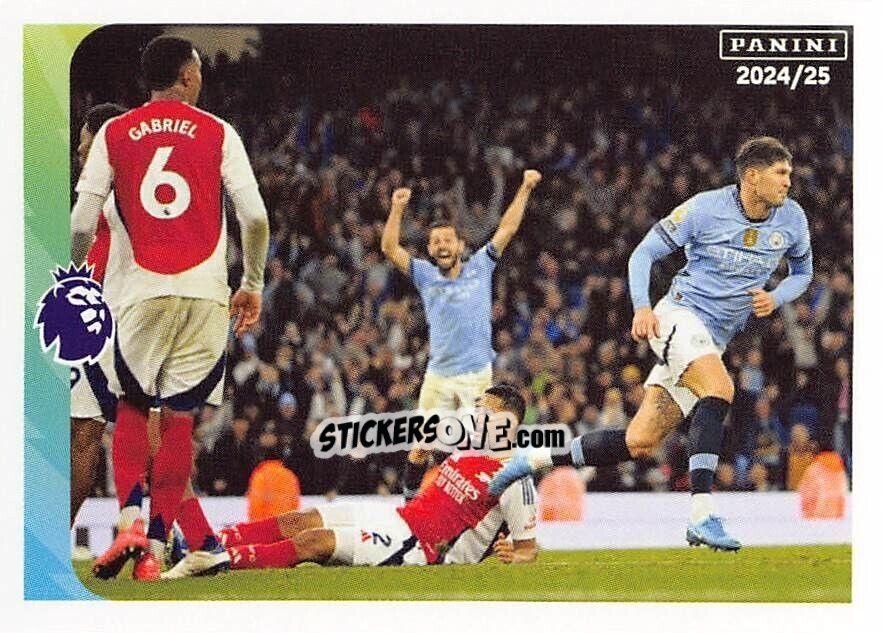 Figurina Manchester City / Arsenal - English Premier League 2024-2025
 n. 315 - Panini