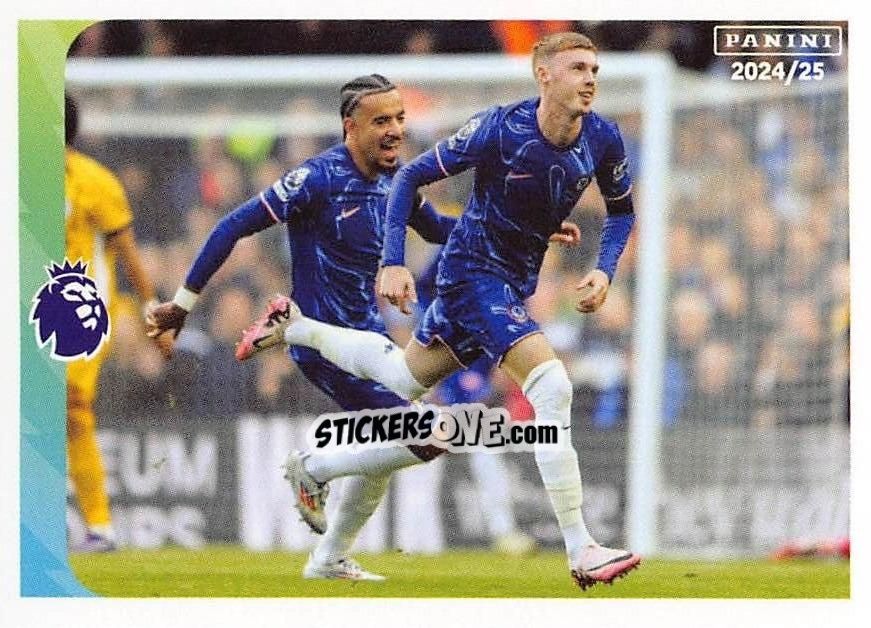 Figurina Chelsea / Brighton & Hove Albion - English Premier League 2024-2025
 n. 316 - Panini