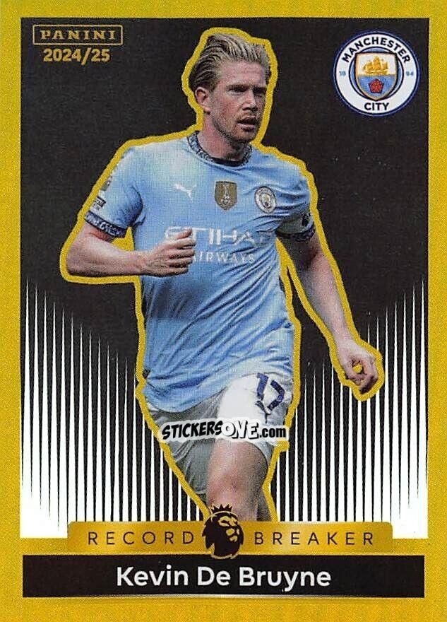 Cromo Kevin De Bruyne (Manchester City) - English Premier League 2024-2025
 n. 344 - Panini