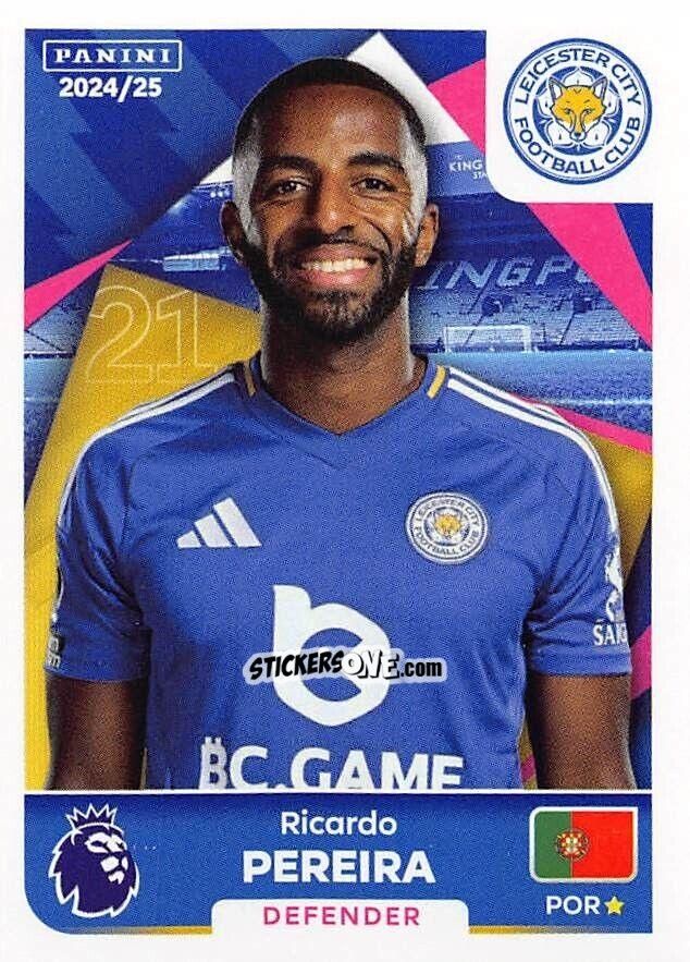 Cromo Ricardo Pereira - English Premier League 2024-2025
 n. 351 - Panini