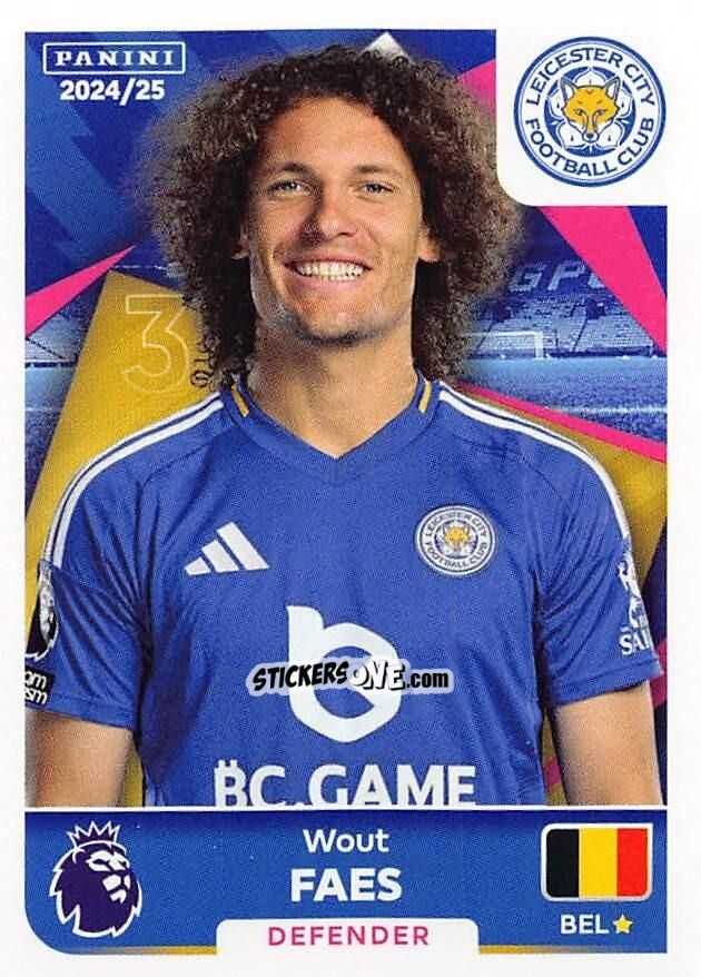 Sticker Wout Faes - English Premier League 2024-2025
 n. 354 - Panini