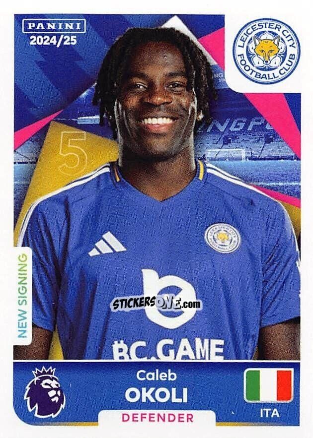 Cromo Caleb Okoli - English Premier League 2024-2025
 n. 356 - Panini