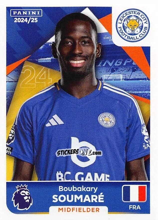 Figurina Boubakary Soumaré - English Premier League 2024-2025
 n. 363 - Panini