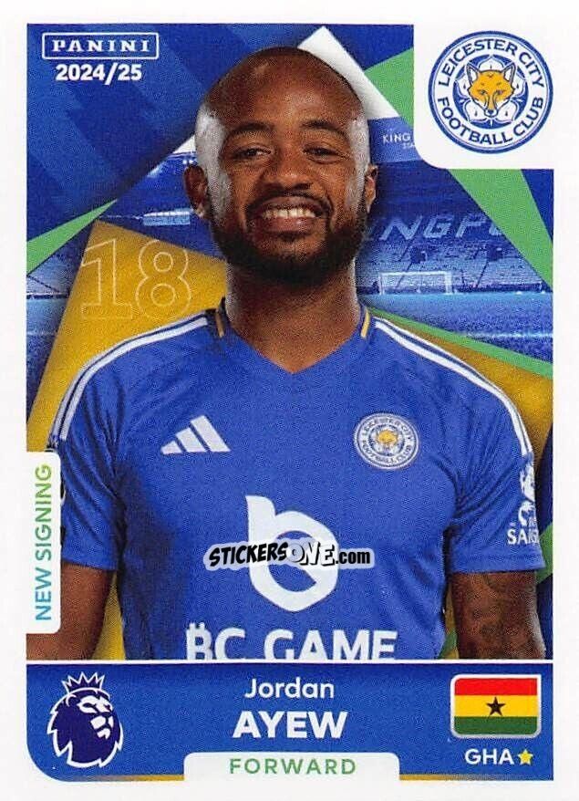 Sticker Jordan Ayew - English Premier League 2024-2025
 n. 368 - Panini