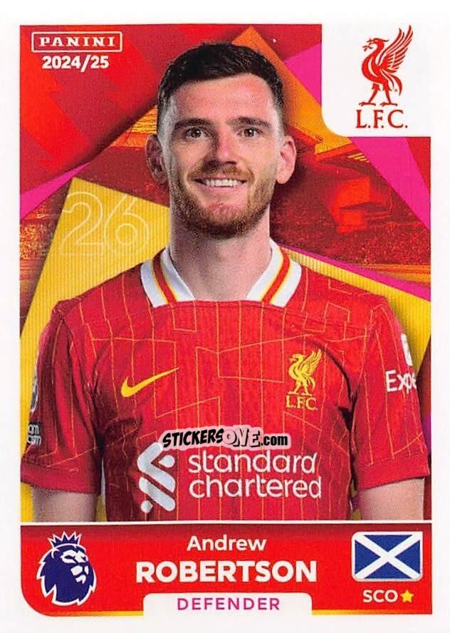 Figurina Andrew Robertson - English Premier League 2024-2025
 n. 379 - Panini