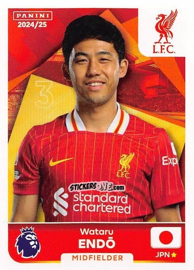 Cromo Wataru Endō - English Premier League 2024-2025
 n. 388 - Panini