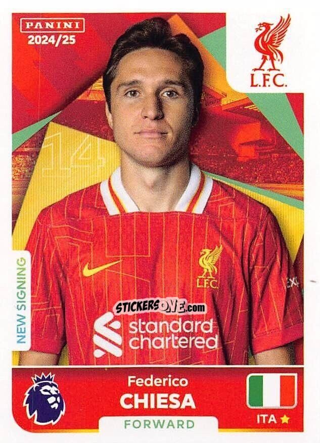 Sticker Federico Chiesa - English Premier League 2024-2025
 n. 396 - Panini