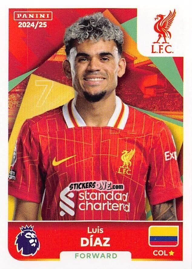 Cromo Luis Díaz - English Premier League 2024-2025
 n. 400 - Panini