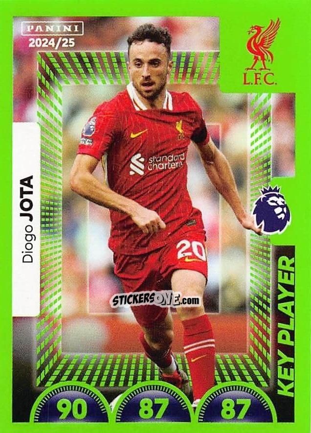 Cromo Diogo Jota (Key Player) - English Premier League 2024-2025
 n. 402 - Panini