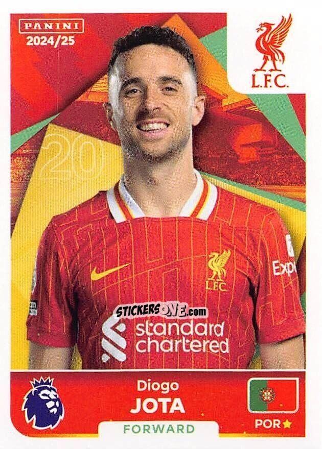 Cromo Diogo Jota - English Premier League 2024-2025
 n. 403 - Panini