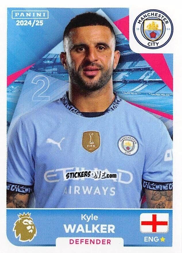 Sticker Kyle Walker - English Premier League 2024-2025
 n. 411 - Panini