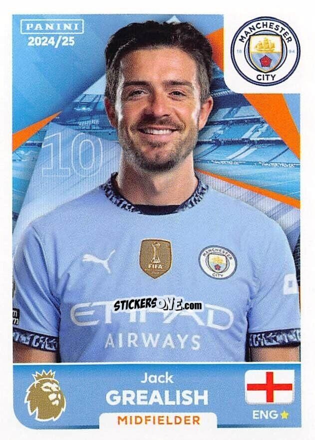 Sticker Jack Grealish - English Premier League 2024-2025
 n. 417 - Panini
