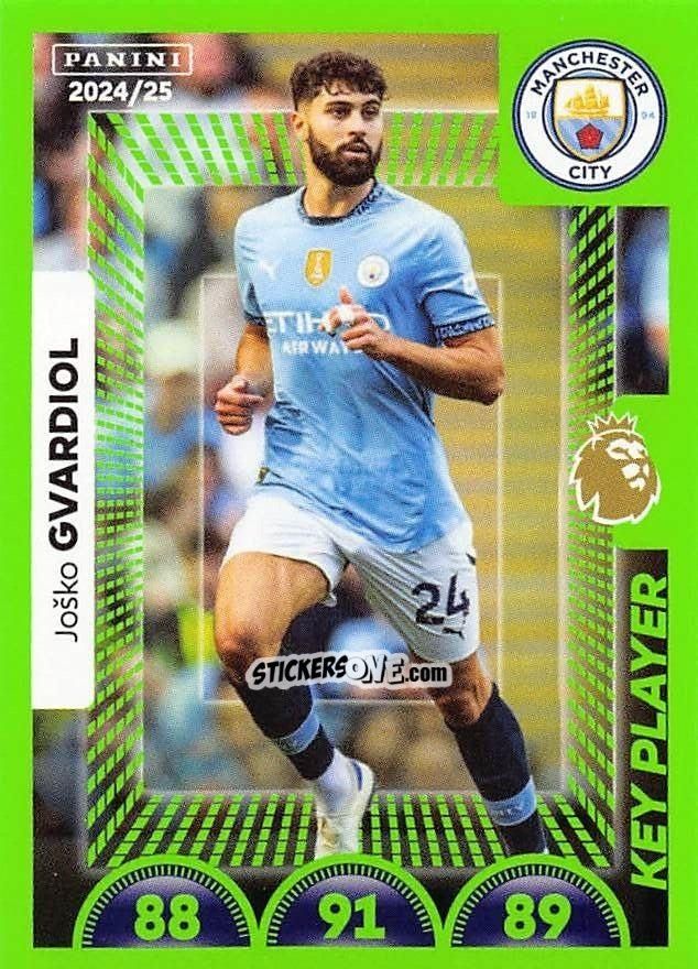 Figurina Joško Gvardiol (Key Player) - English Premier League 2024-2025
 n. 430 - Panini