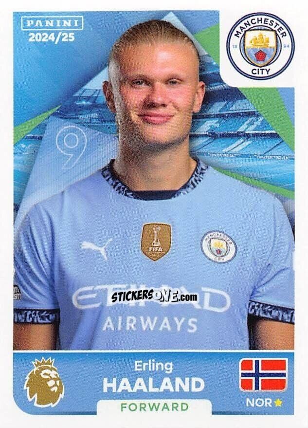 Cromo Erling Haaland - English Premier League 2024-2025
 n. 432 - Panini