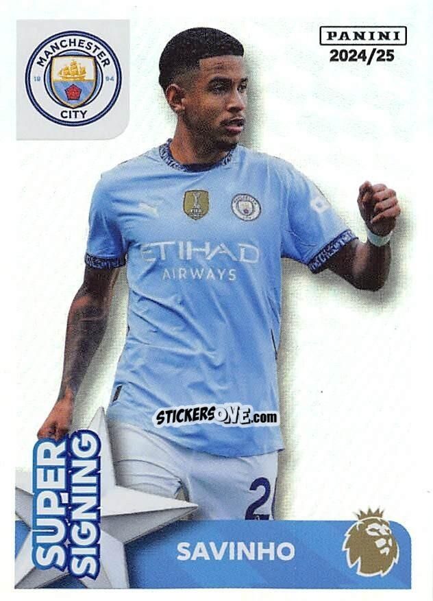 Cromo Savinho Sávio (Super Signing) - English Premier League 2024-2025
 n. 433 - Panini