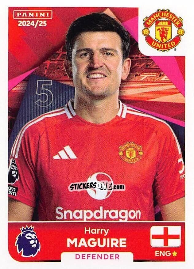 Sticker Harry Maguire - English Premier League 2024-2025
 n. 442 - Panini