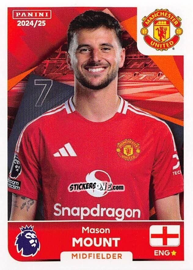 Cromo Mason Mount - English Premier League 2024-2025
 n. 446 - Panini