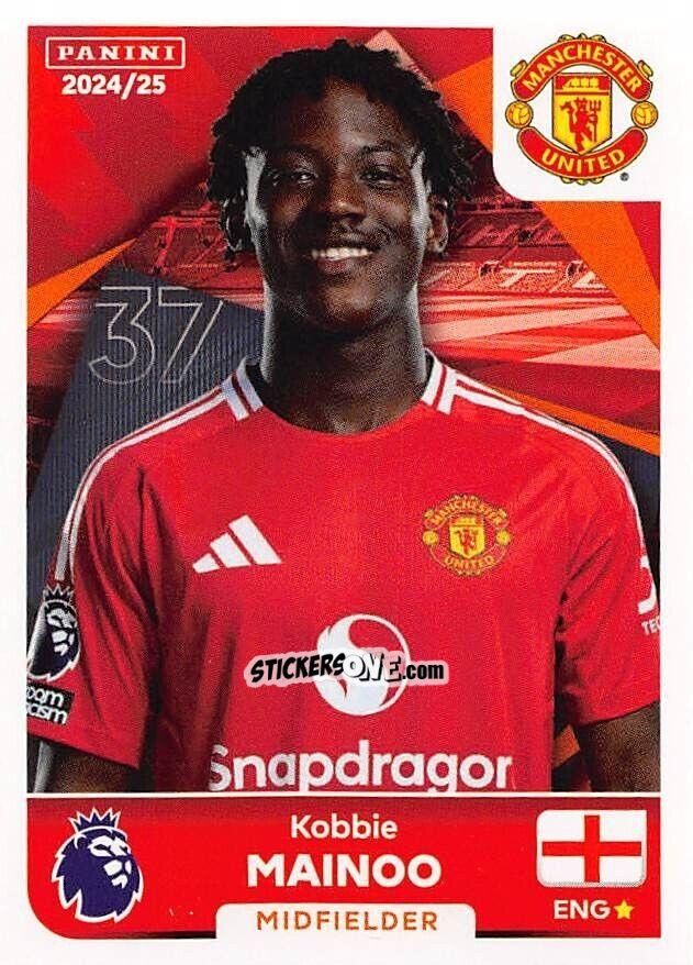 Sticker Kobbie Mainoo - English Premier League 2024-2025
 n. 451 - Panini