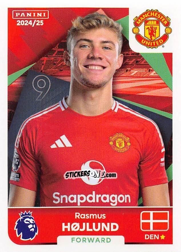 Figurina Rasmus Højlund - English Premier League 2024-2025
 n. 458 - Panini