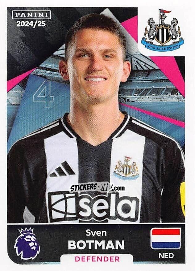 Sticker Sven Botman - English Premier League 2024-2025
 n. 470 - Panini