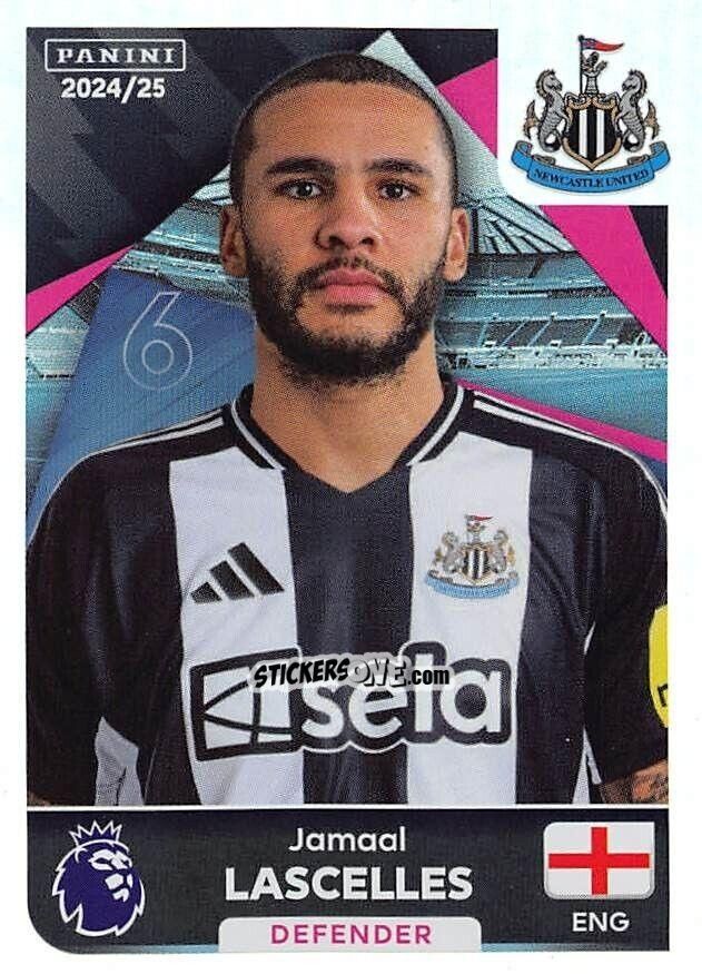 Cromo Jamaal Lascelles (Captain) - English Premier League 2024-2025
 n. 472 - Panini