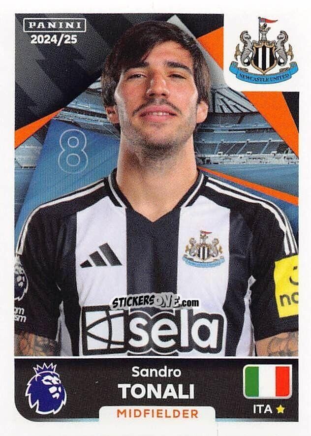 Sticker Sandro Tonali - English Premier League 2024-2025
 n. 477 - Panini