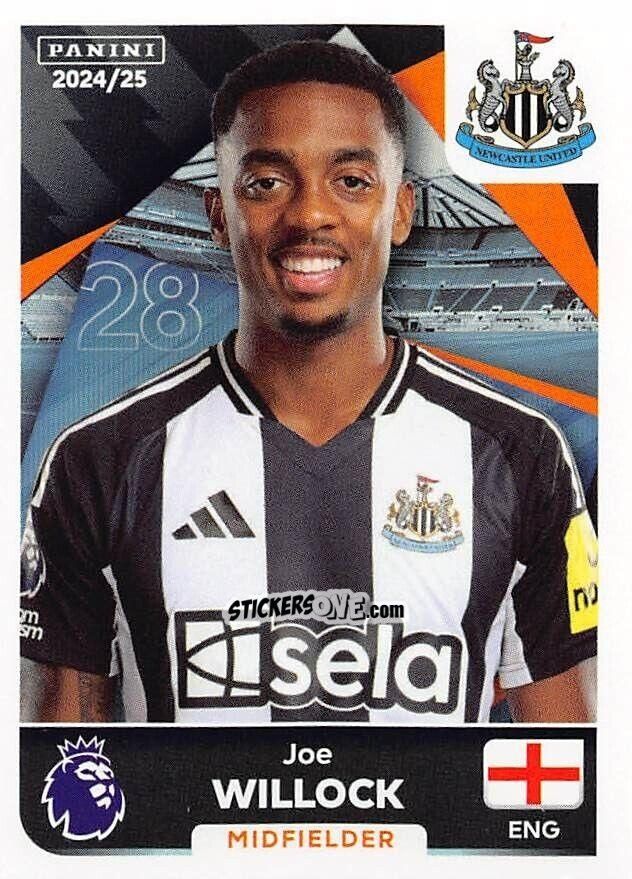 Sticker Joe Willock - English Premier League 2024-2025
 n. 480 - Panini