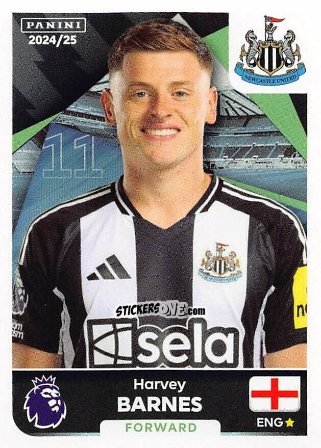 Sticker Harvey Barnes - English Premier League 2024-2025
 n. 484 - Panini