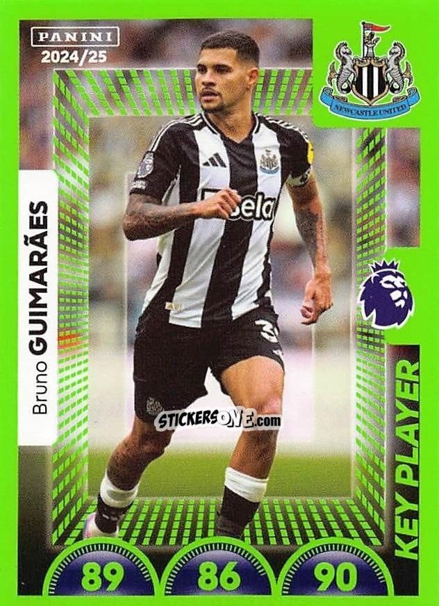 Sticker Bruno Guimarães (Key Player) - English Premier League 2024-2025
 n. 488 - Panini