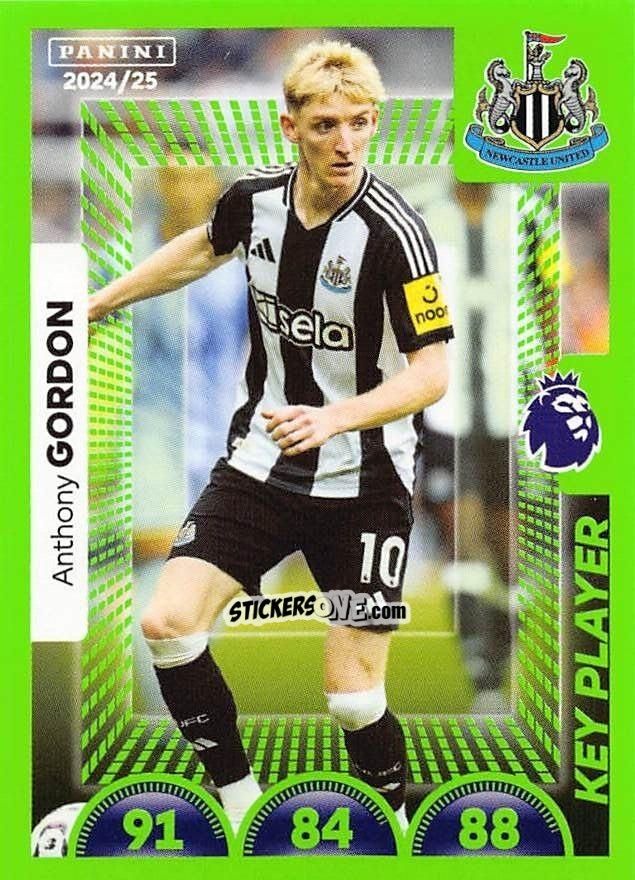 Sticker Anthony Gordon (Key Player) - English Premier League 2024-2025
 n. 489 - Panini