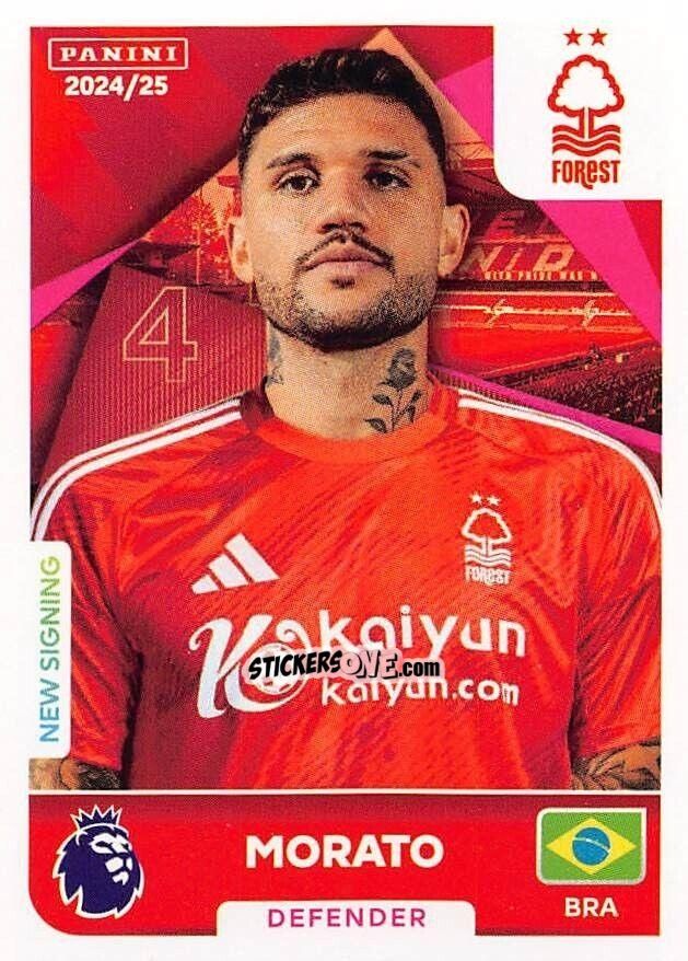 Figurina Morato - English Premier League 2024-2025
 n. 498 - Panini