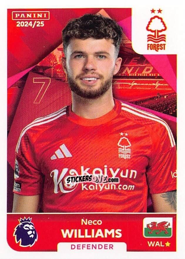 Figurina Neco Williams - English Premier League 2024-2025
 n. 500 - Panini