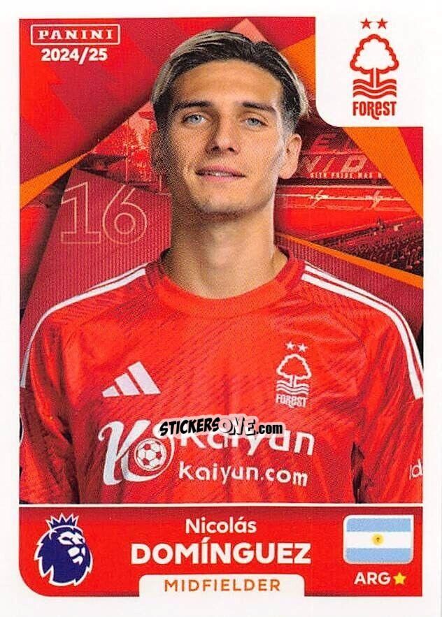 Cromo Nicolás Domínguez - English Premier League 2024-2025
 n. 507 - Panini