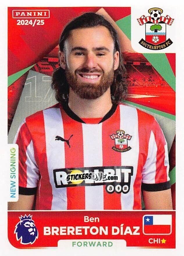 Figurina Ben Brereton Díaz - English Premier League 2024-2025
 n. 542 - Panini