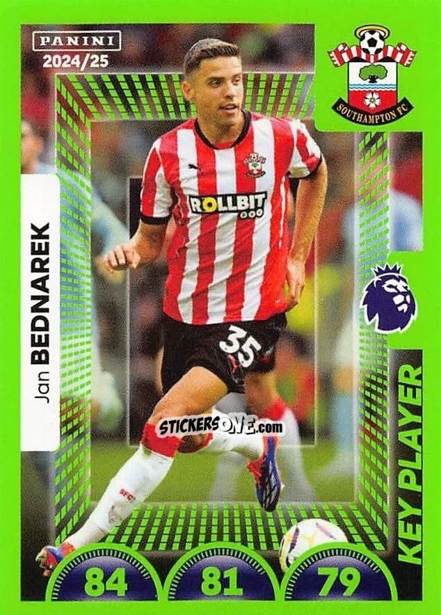 Sticker Jan Bednarek (Key Player) - English Premier League 2024-2025
 n. 546 - Panini