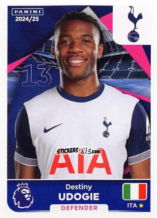 Cromo Destiny Udogie - English Premier League 2024-2025
 n. 557 - Panini