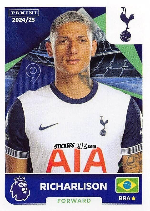 Figurina Richarlison - English Premier League 2024-2025
 n. 568 - Panini