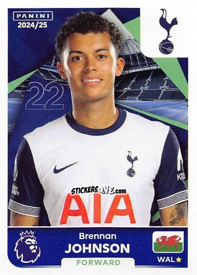 Sticker Brennan Johnson - English Premier League 2024-2025
 n. 571 - Panini