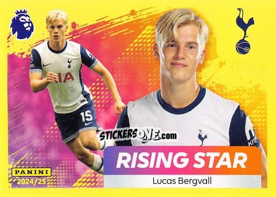 Figurina Lucas Bergvall (Rising Star) - English Premier League 2024-2025
 n. 572 - Panini