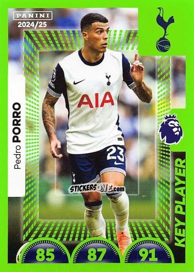 Figurina Pedro Porro (Key Player) - English Premier League 2024-2025
 n. 576 - Panini