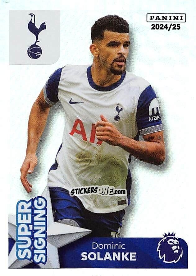 Cromo Dominic Solanke (Super Signing) - English Premier League 2024-2025
 n. 578 - Panini