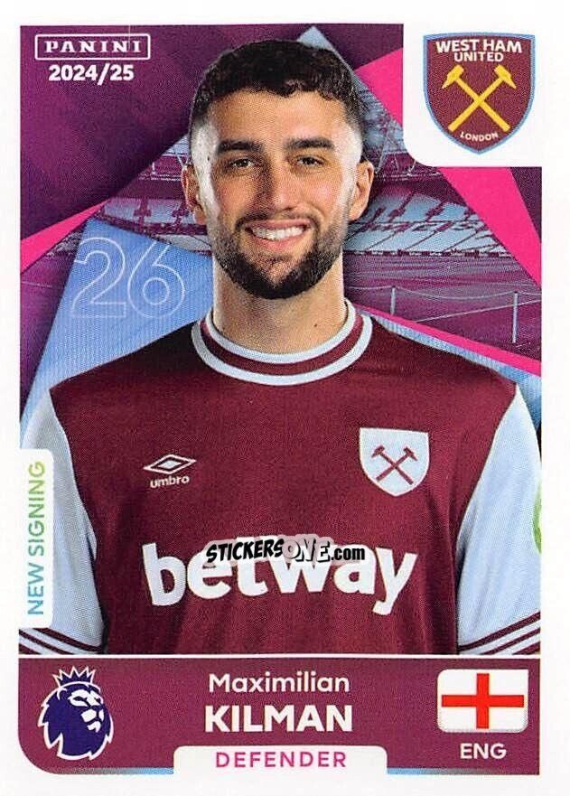 Sticker Maximilian Kilman - English Premier League 2024-2025
 n. 582 - Panini